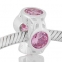 ABALORIO 4 PIEDRAS ROSA PAP539a