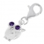 COLGANTE CHARM BUHO OJOS PIEDRAS C368