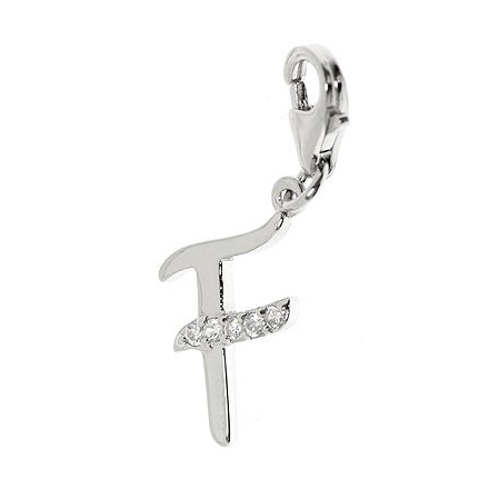 Regujo Joyeria Iniciales Dije Letra Lily Charmed | Plata Ley | Iniciales A-Z Abalorio Pulsera Diy