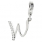 COLGANTE CHARM LETRA "W" C389