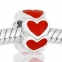 ABALORIOS CORAZONES CON ESMALTE ROJO 2 PAP568