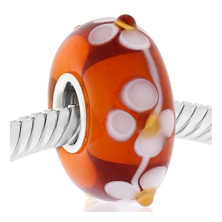 ABALORIO PLATA CRISTAL DE MURANO MUP129