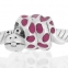 ABALORIO ESMALTE SERPIENTE ROSA PAP660