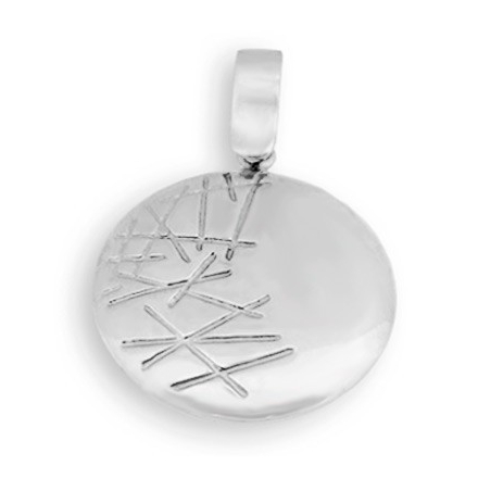 COLGANTE DE PLATA RAYAS 172124