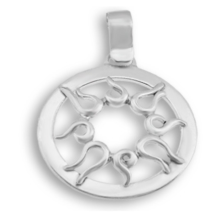COLGANTE DE PLATA SOL 172174