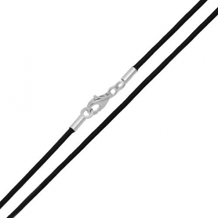 -CORDON DE CUERO NEGRO 40 cm