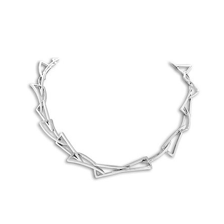 Collar triangulos doblados 70014