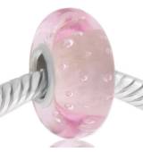 *Cristal de Murano color rosa con puntos