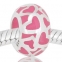 CORAZONES con esmalte rosa