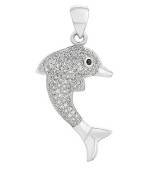Colgante delfin de plata