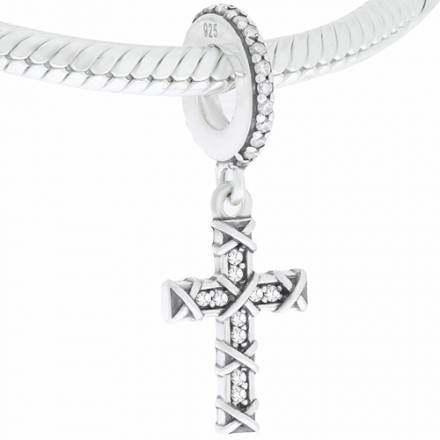 colgante cruz con piedras