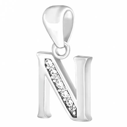 "N" Letra de plata CL17