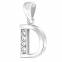 "D"Letra de plata CL15