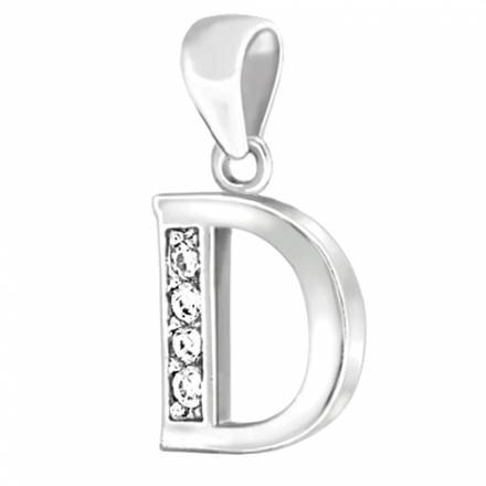 "D"Letra de plata CL15
