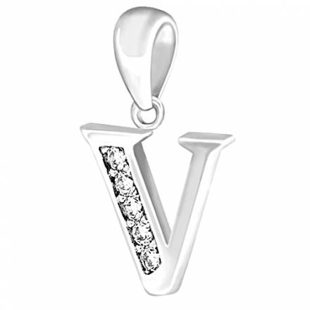 "U" Letra de plata CL19