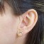 Pendientes de plata luna