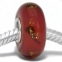 -ABALORIOS PLATA CRISTAL DE MURANO ROJO OSCURO MUP19