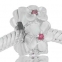 ABALORIOS FLORES CON PIEDRAS ROSA PAP343