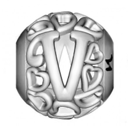 ABALORIOS Letra "V" PAP243