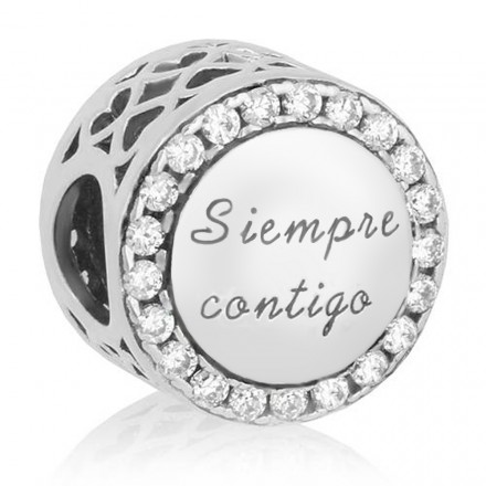 Abalorio con piedras siempre contigo