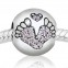 Huellas personalizable de bebe rosa personalizable con nombre y fecha