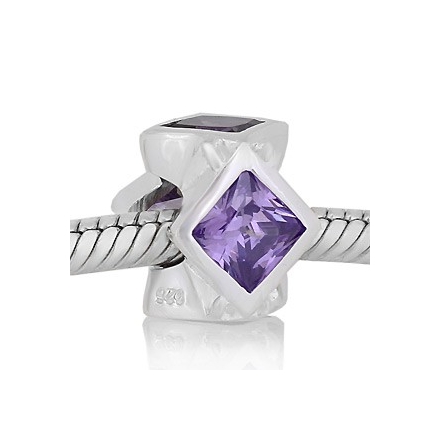 ABALORIO PIEDAS CUADRADAS MALVA PAP433a