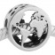 Charm Bola del Mundo mapa terrestre plata