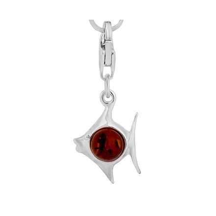 COLGANTE PARA PULSERA CHARM PEZ CON AMBAR CH61