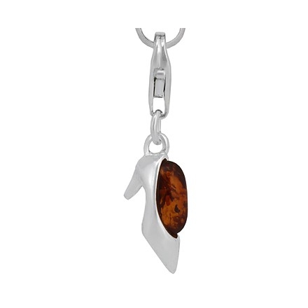COLGANTE PARA PULSERA CHARM ZAPATO CON AMBAR CH79