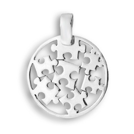 COLGANTE DE PLATA PUZLE 187253