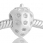 ABALORIOS FRESA CON PIEDRAS BLANCOS PAP398