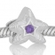 ABALORIO ESTRELLA DEL MAR PIEDRA MORADA PAP537a
